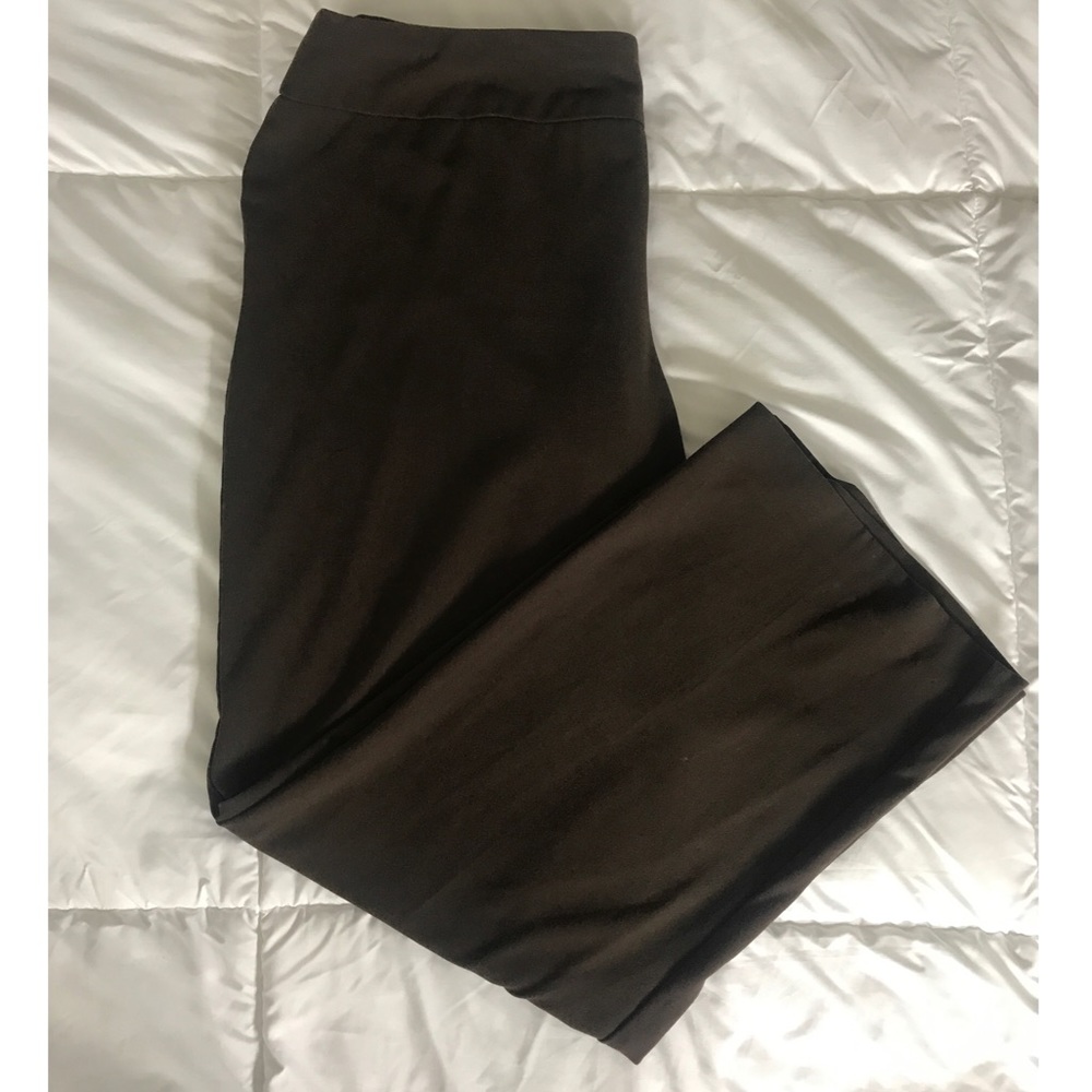Dressbarn Brown Clean Front and Back Pant